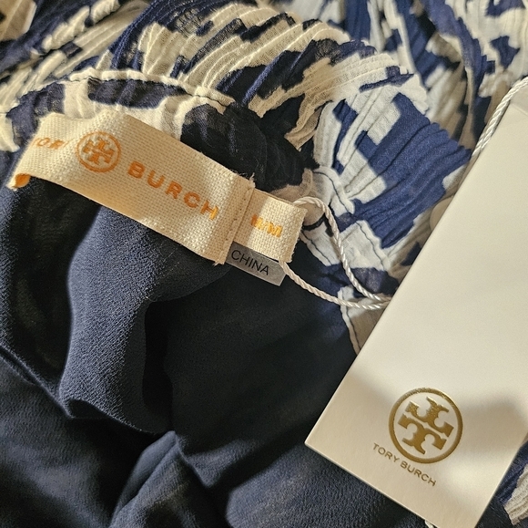 NWT Tory Burch Katherine Dress Medium Cold Shoulder Maxi - Picture 4 of 8